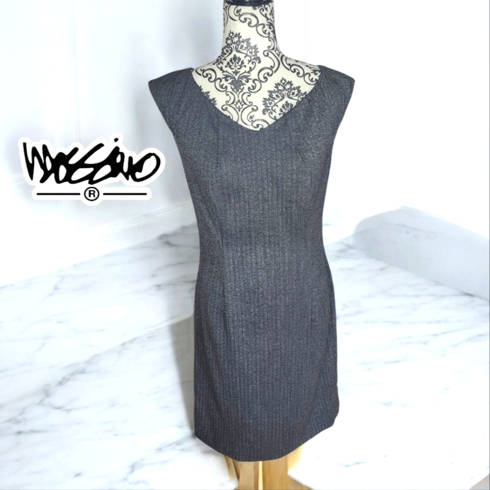 MOSSIMO Gray Herringbone Sleeveless Dress - 6